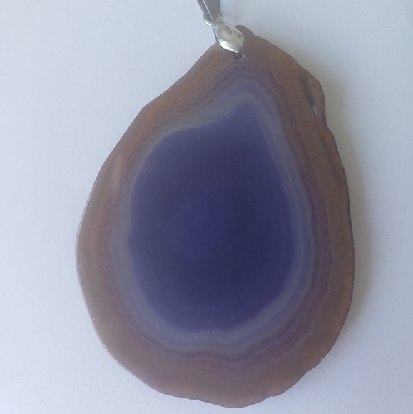 Geode slice pendant - Picture 2 of 3